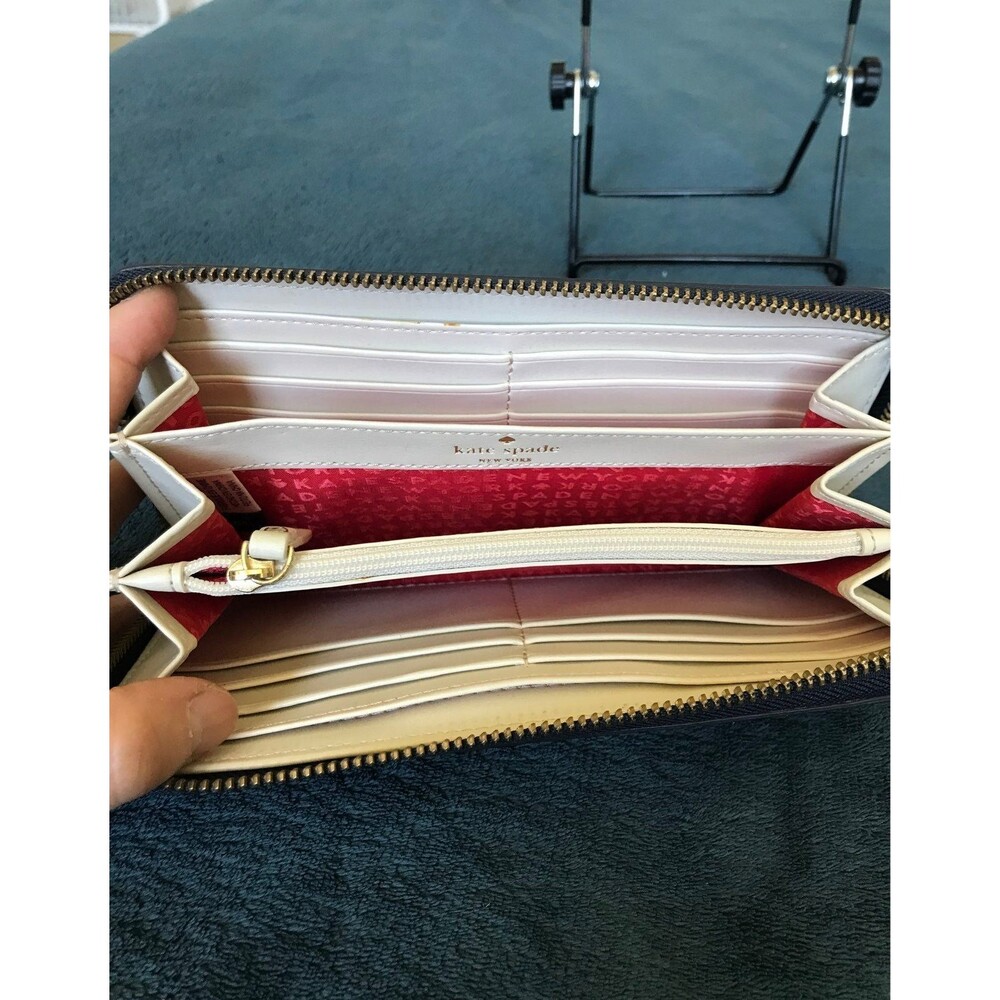 Kate Spade ace of spade continental zip around wallet - Picture 5 of 7